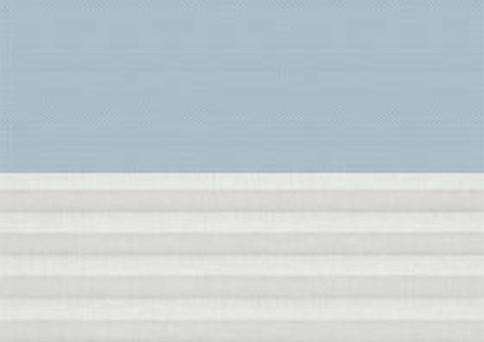 Duo Blind (Blackout), 4576 Light Blue & 1016 White - VELUX Loft Blind - Image 4